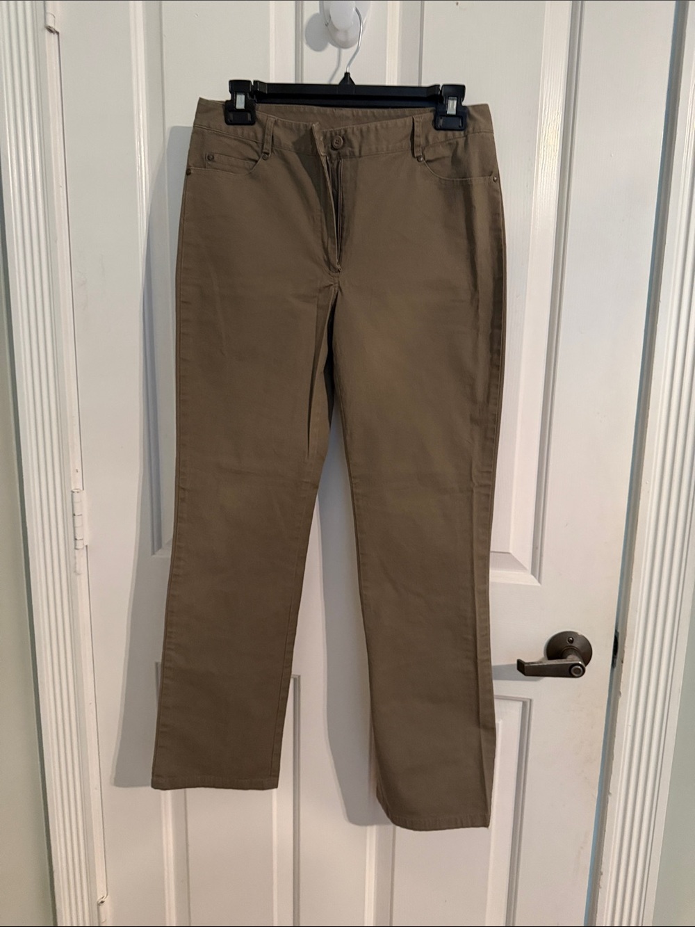 SPANNER Olive Cropped Straight-Leg Pants